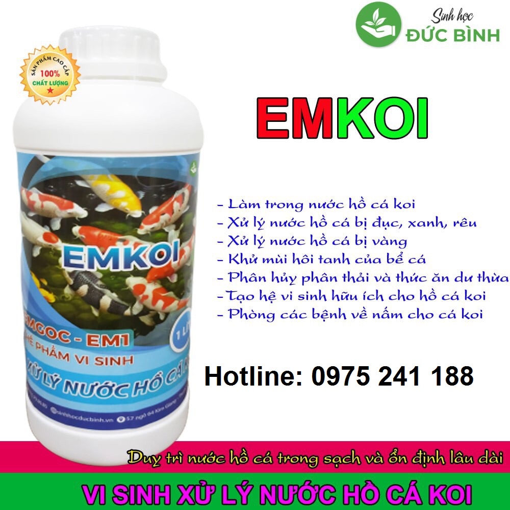 Chế phẩm Emkoi - xử lý nước hồ cá koi