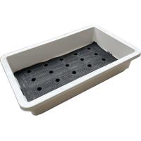 Khay trồng rau trắng nông, khay nhựa thông minh trồng rau sạch cỡ lớn