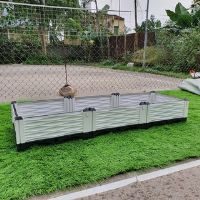 Chậu ghép trồng rau kích thước 150x50x23 nhựa trắng đẹp