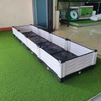 Chậu ghép thông minh trắng kích thước 200x50x23 trồng rau sạch