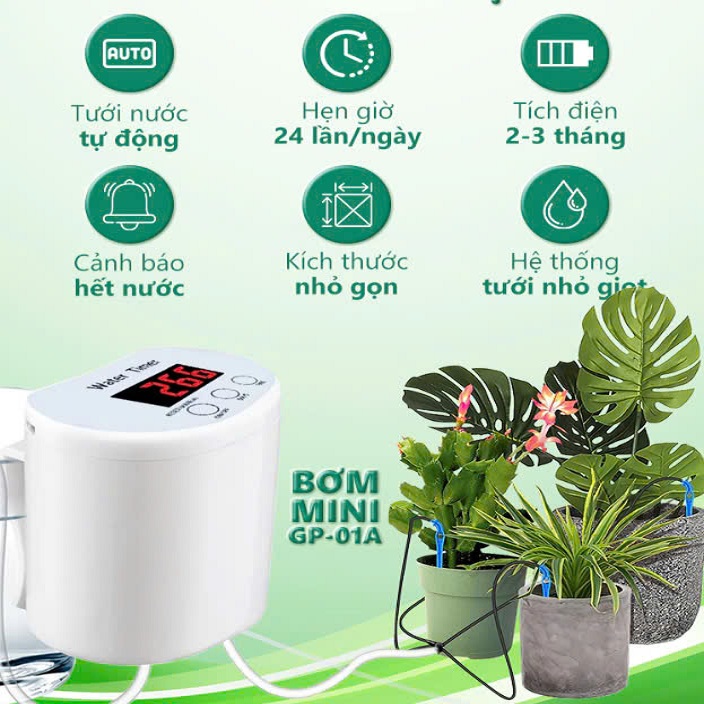 Bơm mini dùng để tưới cây tự động