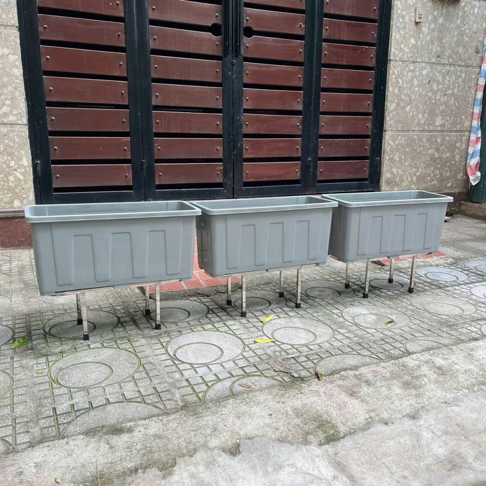 Kệ đặt chậu bo tròn inox