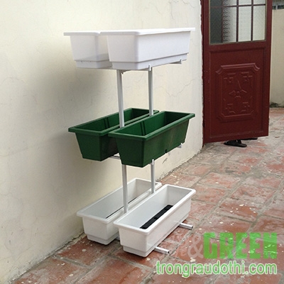Giá đỡ chậu thông minh trồng rau