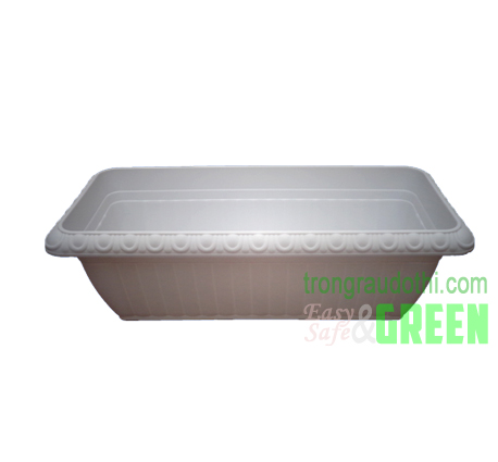 Chậu trồng hoa thông minh cỡ trung - Có hoa văn