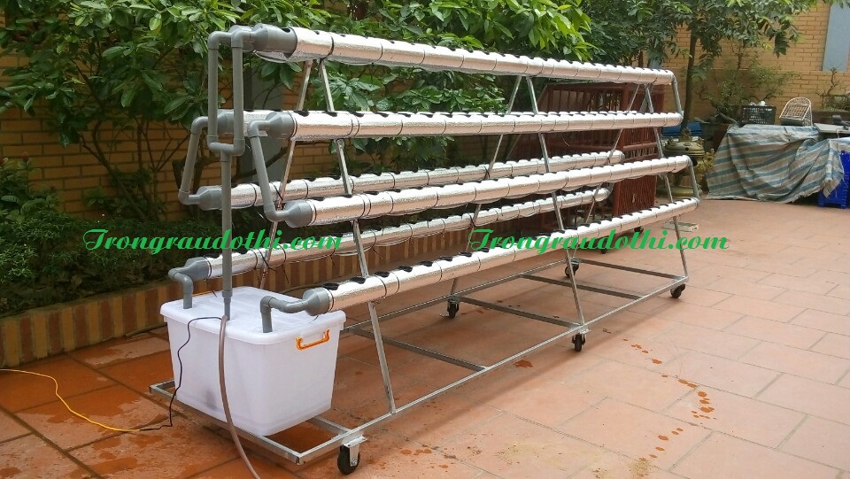 Giàn rau thủy canh chữ A-4m