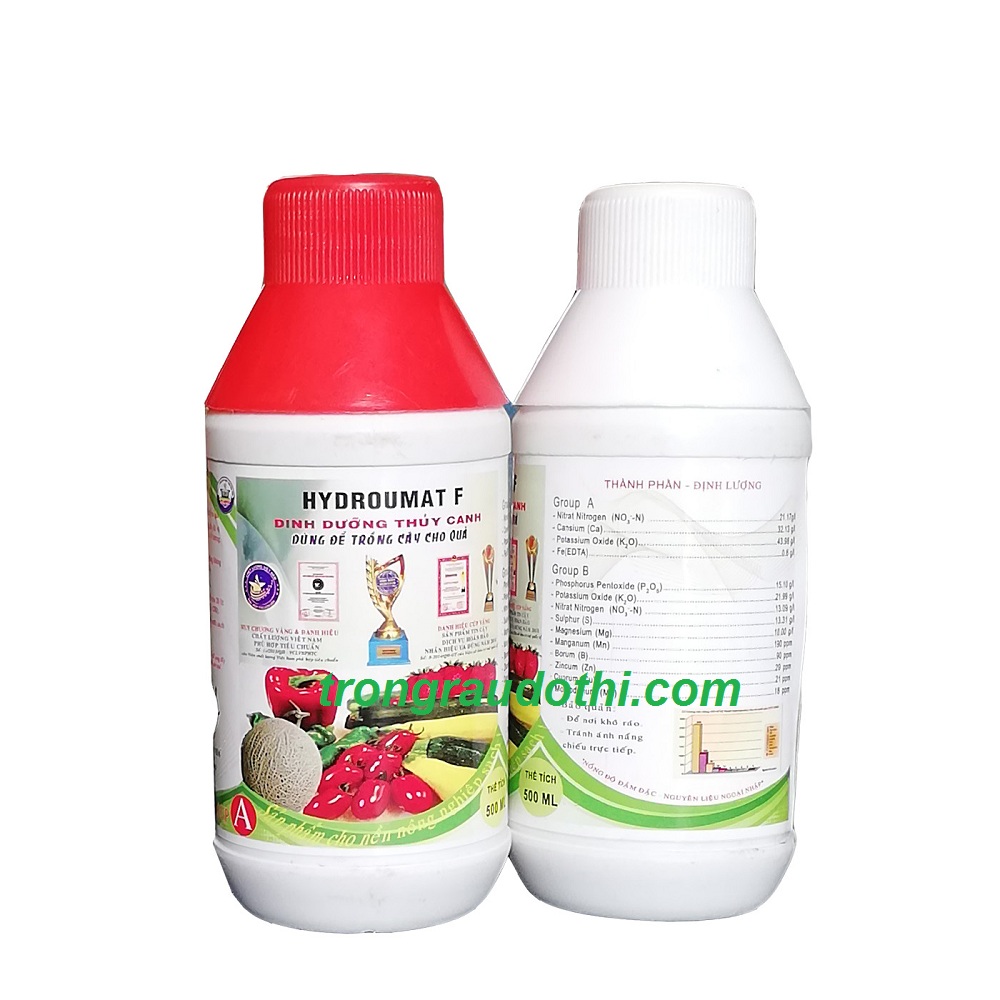 Dung dịch thủy canh Hydro Umat F dành cho cây ăn quả
