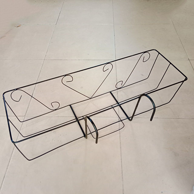 Giỏ sắt treo chậu hoa kích thước 48x20 màu đen