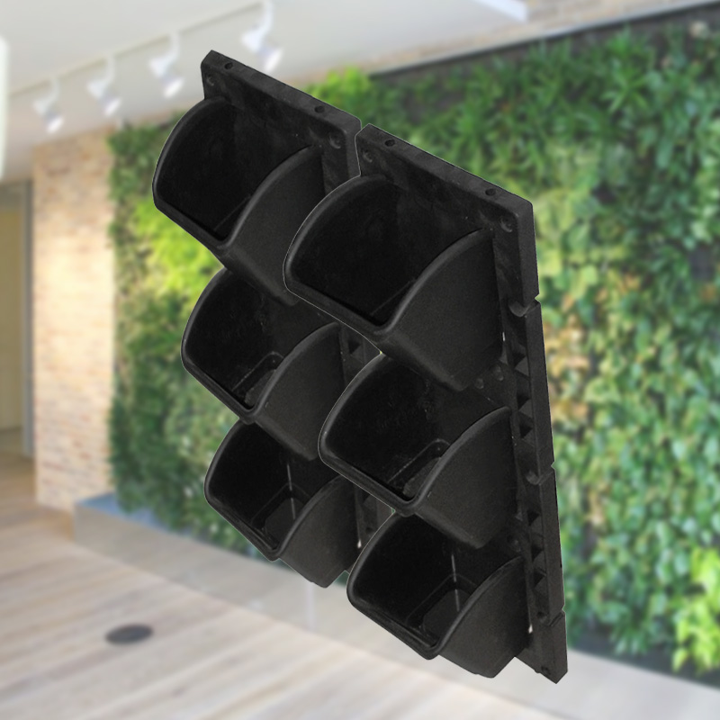 Bộ chậu vườn tường đứng, chậu ốp tường làm vườn tường xanh