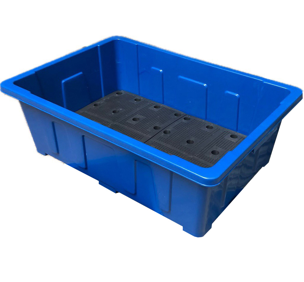 Chậu trồng rau 45 lít xanh, chậu Aquaponics cỡ nhỏ