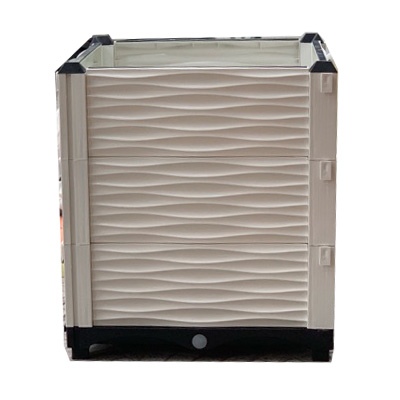 Chậu lắp ghép trồng cây kích thước 50x50 cao 55cm màu trắng - Ảnh 1