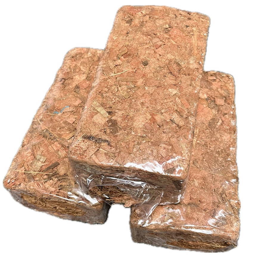 Vỏ dừa trồng lan dạng miếng vụn đã xử lý giúp cây phát triển bền vững