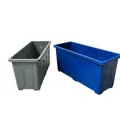 Bồn trồng cây 32 lít màu ghi làm từ nhựa PP bền đẹp rất chắc chắn - Ảnh 1