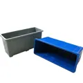 Bồn trồng cây 32 lít màu ghi làm từ nhựa PP bền đẹp rất chắc chắn - Ảnh 2