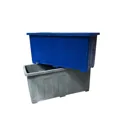 Bồn trồng cây 32 lít màu ghi làm từ nhựa PP bền đẹp rất chắc chắn - Ảnh 3
