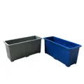 Bồn trồng cây 32 lít màu ghi làm từ nhựa PP bền đẹp rất chắc chắn - Ảnh 5