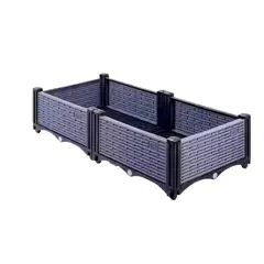 Chậu ghép trồng rau 80x40x22cm màu xám mã GX211 thiết kế đẹp chắc chắn