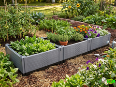 Chậu lắp ghép thông minh HDPE 150cm X 50cm X 23cm