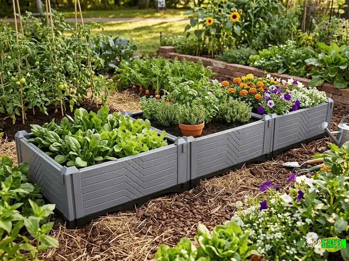Chậu ghép trồng rau HDPE 150x50x23