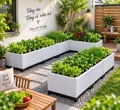 Chậu Nhựa Lắp Ghép Thông Minh HDPE kích thước 150x50x39cm - Ảnh 3