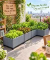 Chậu Nhựa Lắp Ghép HDPE 200x100x39cm – Chậu Trồng Rau Sân Thượng Kích Thước Lớn - Ảnh 1