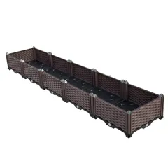 Chậu trồng rau lắp ghép  thông minh CG511 kích thước 200x40x22cm