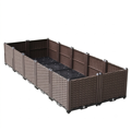 Chậu trồng cây lắp ghép kích thước 160x80x40cm màu ghi xám - Ảnh 2