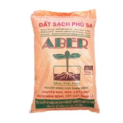 Đất trồng cây Aber đóng bao 10kg – Đất sạch phù sa tơi xốp, giàu dinh dưỡng