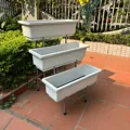 Kệ bậc thang 3 tầng trồng cây ban công cho chậu dài - Ảnh 6