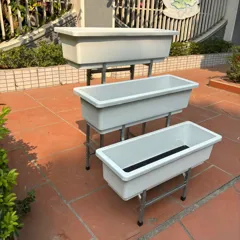 Kệ bậc thang 3 tầng trồng cây ban công cho chậu dài