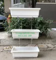 Kệ đứng trồng rau inox 3 tầng ốp tường - Ảnh 1