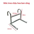 Móc treo ban công inox 1 tầng - Ảnh 3