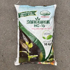 Phân bón vi sinh Sông Gianh HC-15 dùng bón lót cải tạo đất